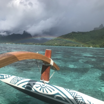 Tour du lagon Miti en pirogue à balancier