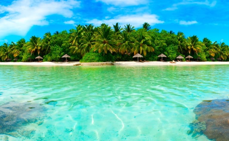 Journée idyllique sur un atoll